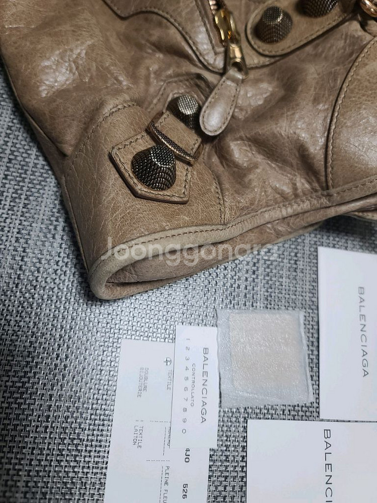 발렌시아가 모터백 시티백 숄더백 토트백 발렌시아가 레더 브라운백--2