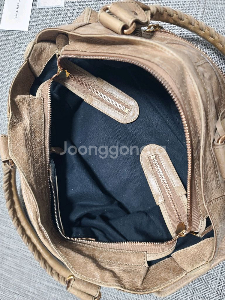 발렌시아가 모터백 시티백 숄더백 토트백 발렌시아가 레더 브라운백--4