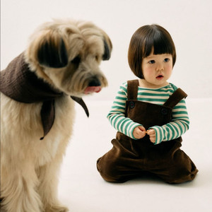 꼬숑 오버롤 새상품