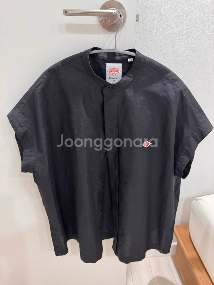 DANTON 단톤 코튼 린넨 슬리스리스 셔츠36--0