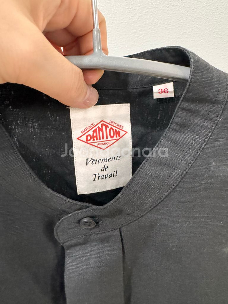 DANTON 단톤 코튼 린넨 슬리스리스 셔츠36--2