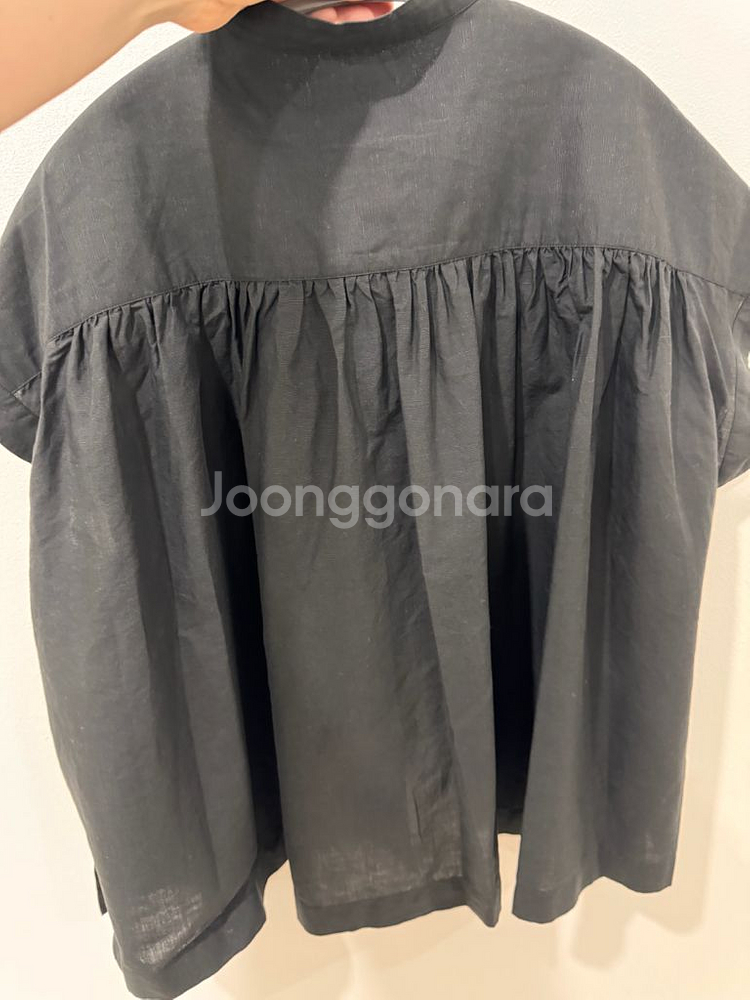 DANTON 단톤 코튼 린넨 슬리스리스 셔츠36--4