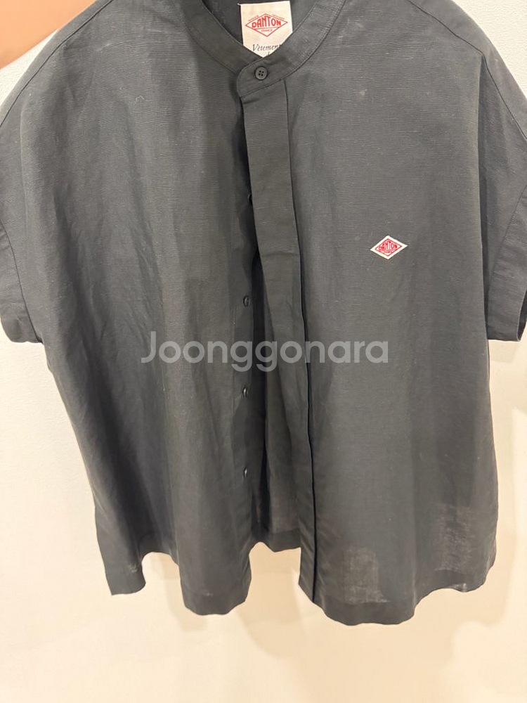 DANTON 단톤 코튼 린넨 슬리스리스 셔츠36--5