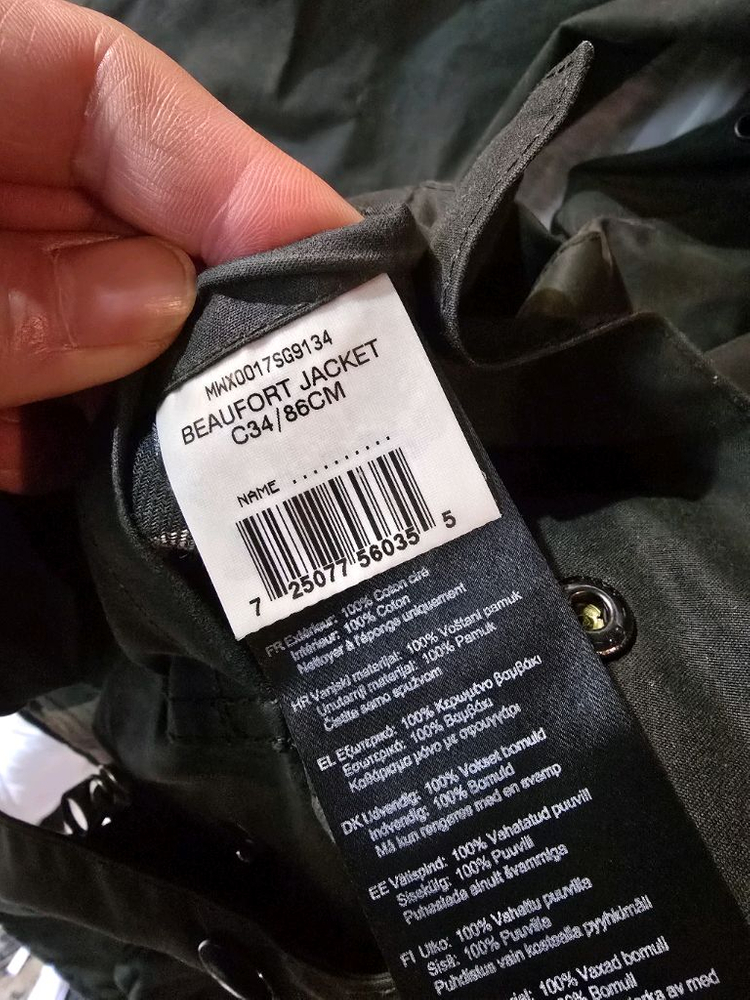 바버 뷰포트 자켓 올리브 이미지