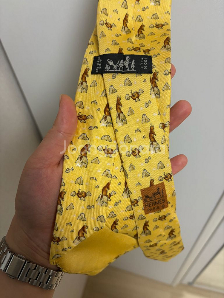 에르메스 실크 넥타이--1