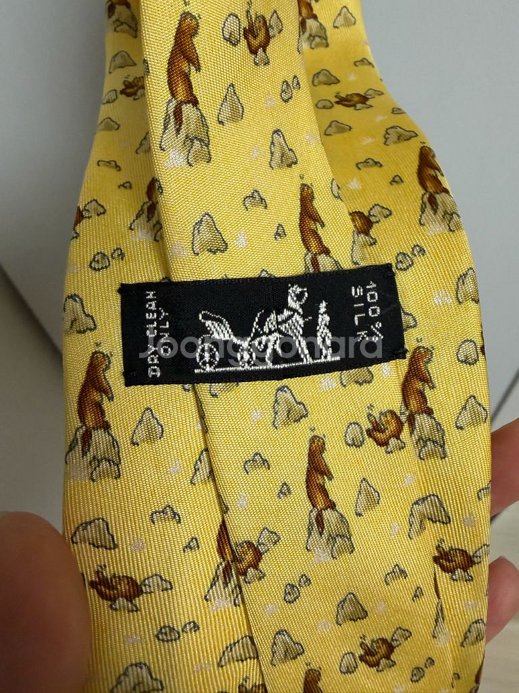 에르메스 실크 넥타이--3