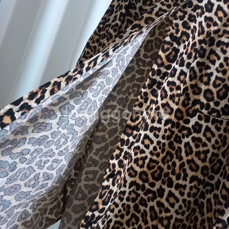 새상품급) h&m 호피 셔츠 블라우스 남방--4