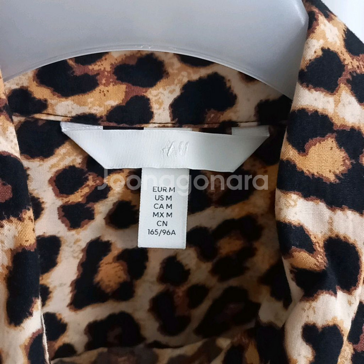 새상품급) h&m 호피 셔츠 블라우스 남방--5