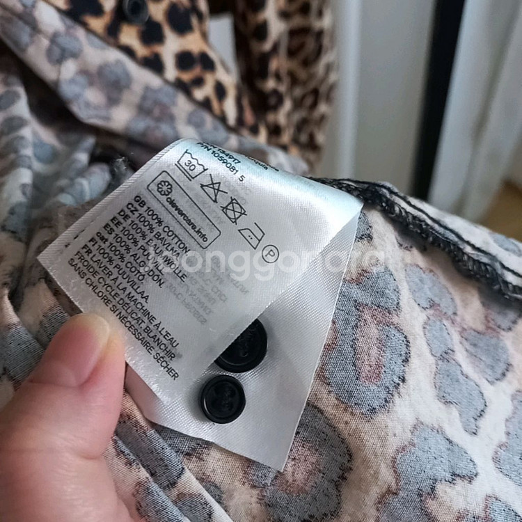 새상품급) h&m 호피 셔츠 블라우스 남방--8