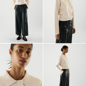 COS 코스 니티드 크롭 자켓