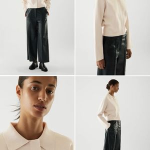 COS 코스 니티드 크롭 자켓