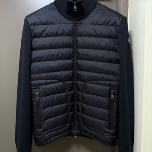 [XXL] 23 / 24 몽클레어 트리콧 울 가디건 니트패딩 블랙