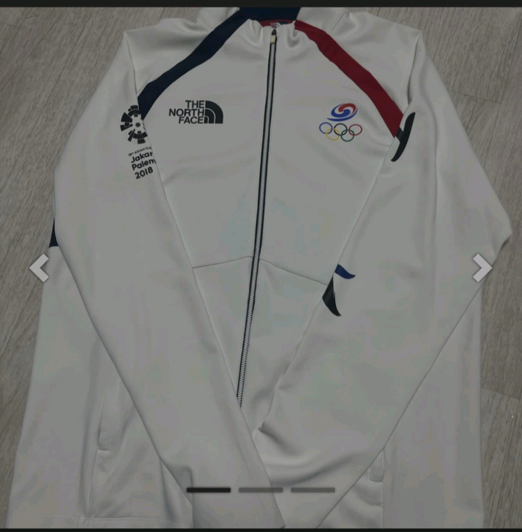 2018 자카르타 아시안게임 남성 한정판 노스페이스 국대 국가대표 팀코리아 단복 집업 유니폼--2