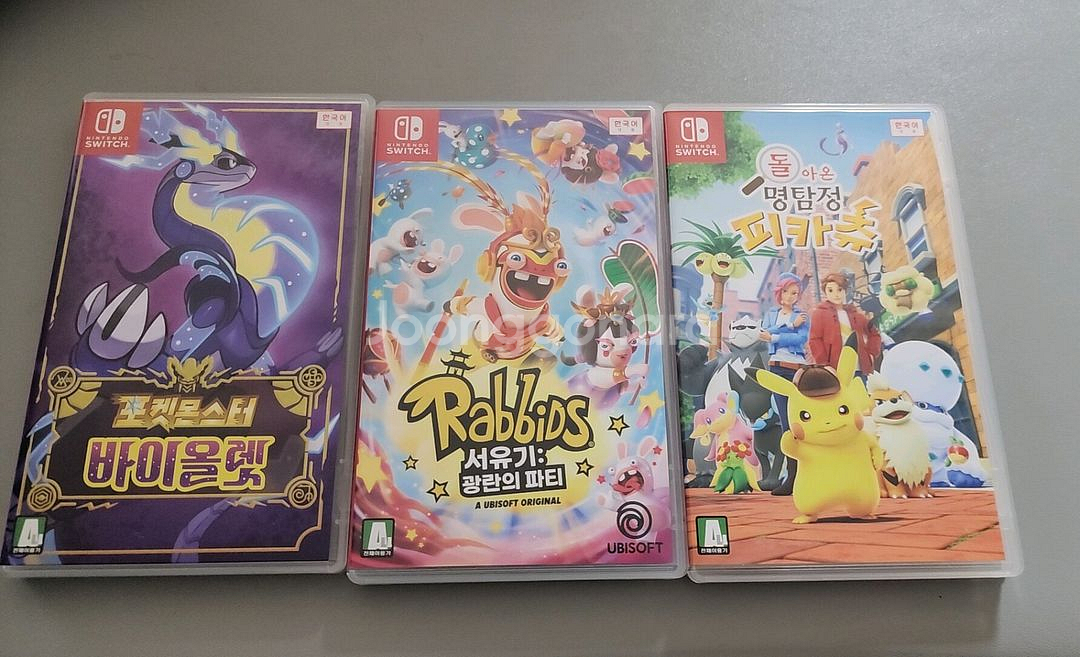 닌텐도 스위치 게임 chip 칩, 포켓몬 바이올렛, Rabbids, 돌아온 명탐정 피카츄닌텐도 스위치 게임 chip--0