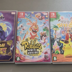 닌텐도 스위치 게임 chip 칩, 포켓몬 바이올렛, Rabbids, 돌아온 명탐정 피카츄닌텐도 스위치 게임 chip