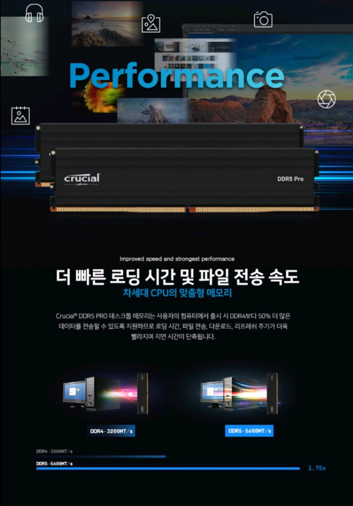 (미개봉) 마이크론 Crucial DDR5 5600MHz 32GB PRO 이미지
