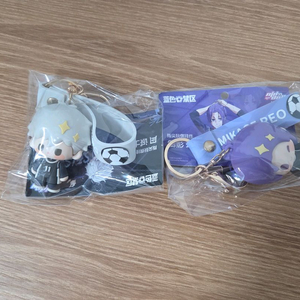 일괄)블루록 미니돌 공식 소프트 젤 피규어 키체인 나기 레오