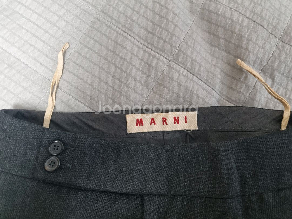 상태 최상 마르니 여성 정장 바지 다크 그레이 38사이즈 marni 슬랙스--2