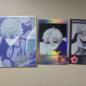 블루록 나기 세이시로 지류 색지 일괄