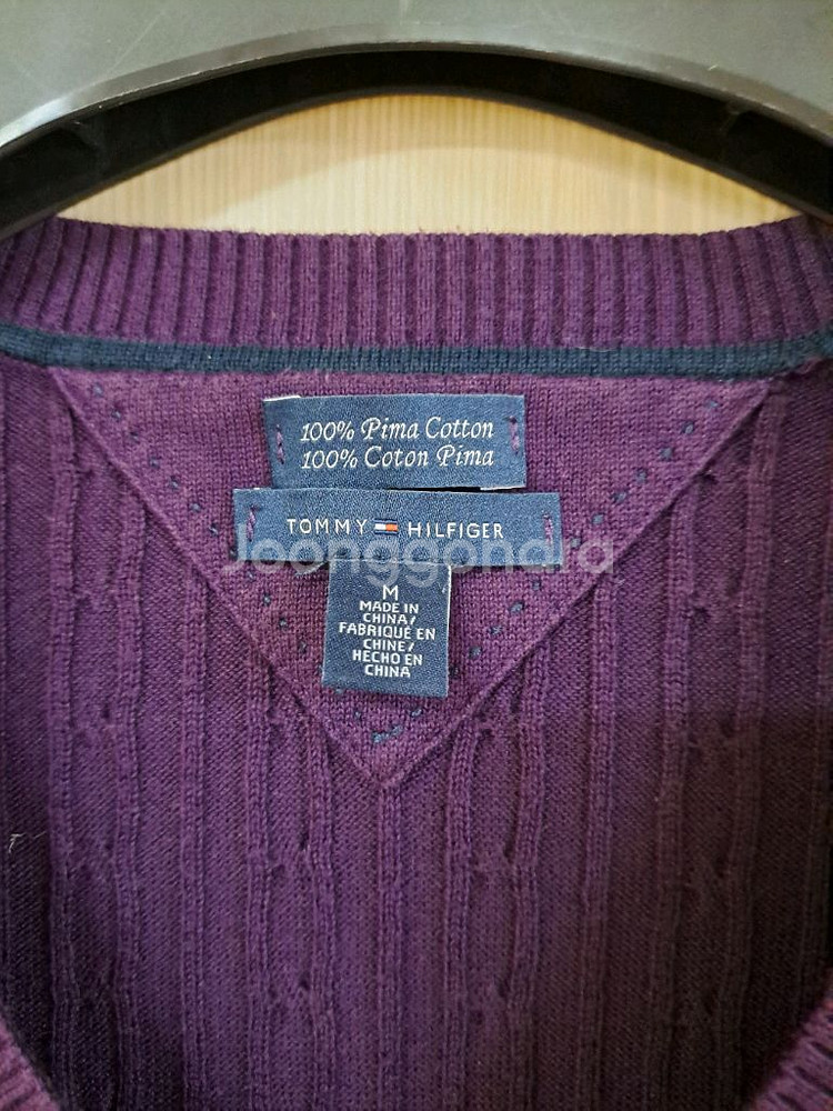 타미힐피거 케이블 니트--3