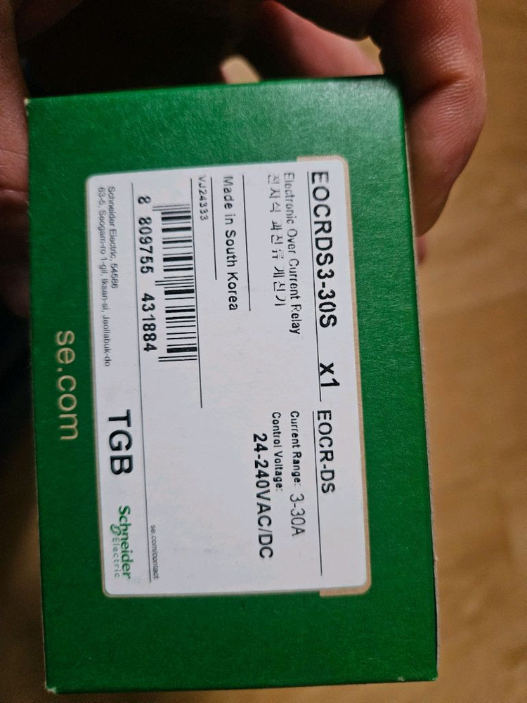 [미사용] 슈나이더 EOCR (모터보호계전기) 2종 판매합니다 (SE2-30RS / DS3-30S)--2