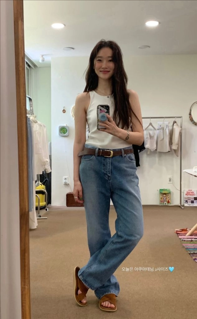 쉬이즈큐트 아쿠아데님 2사이즈 새상품 이미지