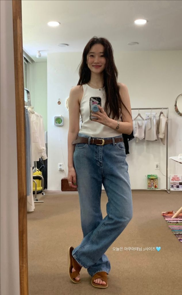 쉬이즈큐트 아쿠아데님 2사이즈 새상품 이미지