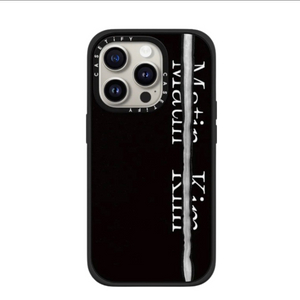 미개봉 새상품 케이스티파이 마뗑킴 아이폰15 케이스 맥세이프 블랙 로고