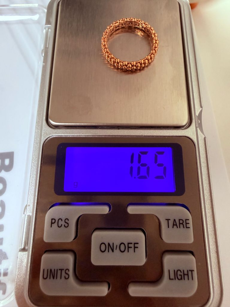정가50만원 로이드14k 볼프레임 반지 14호 로즈골드 LRS22020G 33만원에 판매.--5