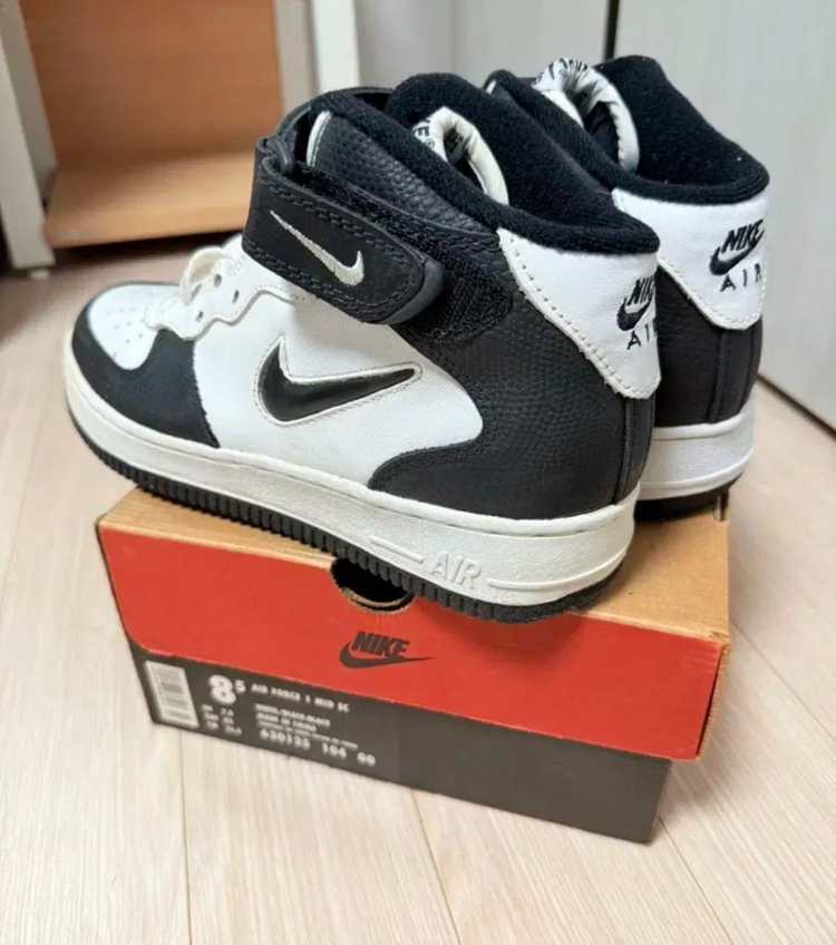 [265]96데드스탁 달마시안 나이키 에어포스1 블랙/화이트 이미지