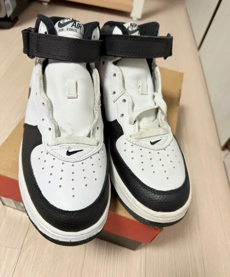[265]96데드스탁 달마시안 나이키 에어포스1 블랙/화이트 이미지