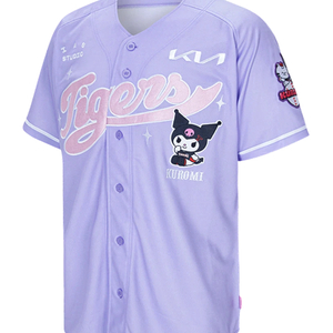 새상품) 기아타이거즈 김선빈 쿠로미 콜라보 라이트퍼플 120사이즈 야구 유니폼