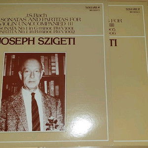 시게티 - 바흐 소나타 & 파르티타 바이올린 연주 3LP 세트