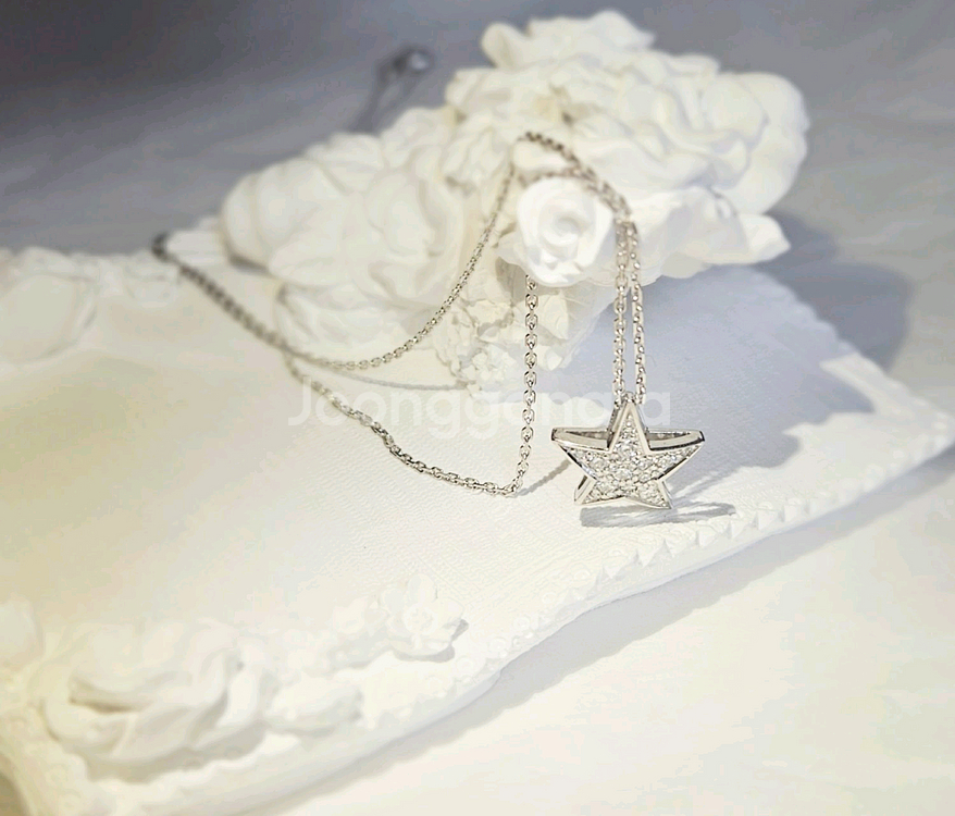 14k다이아몬드 별 목걸이--2