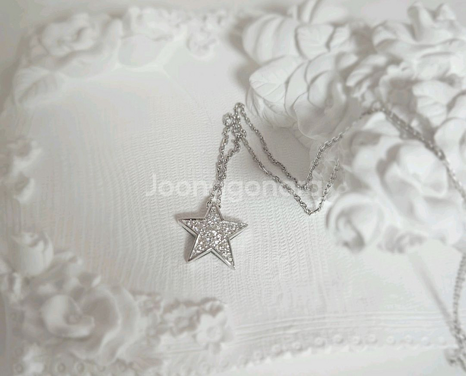 14k다이아몬드 별 목걸이--3