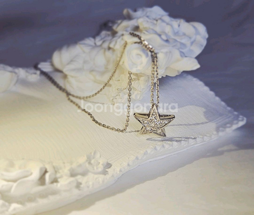 14k다이아몬드 별 목걸이--6