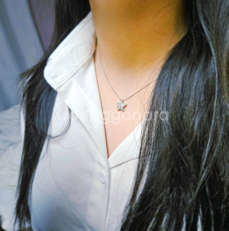 14k다이아몬드 별 목걸이--9