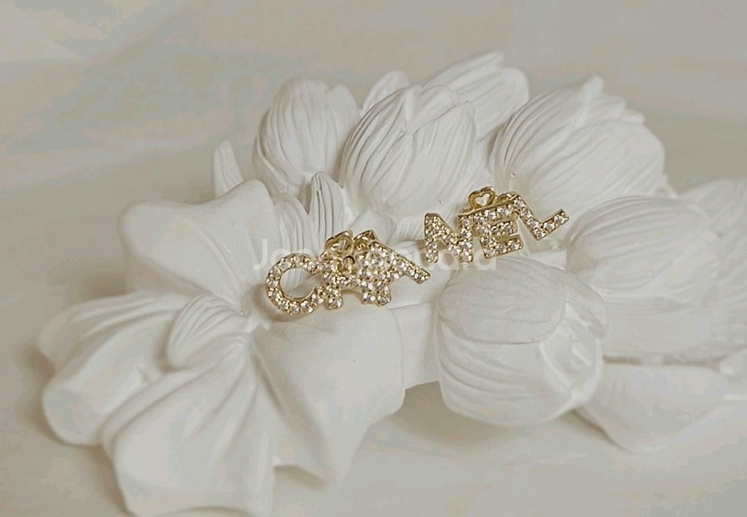 14k샤넬 로고 귀걸이 세트--7