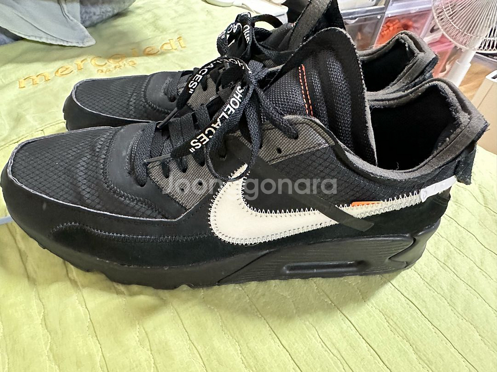 오프화이트 맥스 90 블랙 v2 310사이즈--1