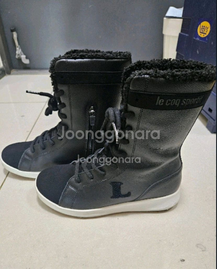 르꼬끄골프 미들털부츠 240 거의새상품--1