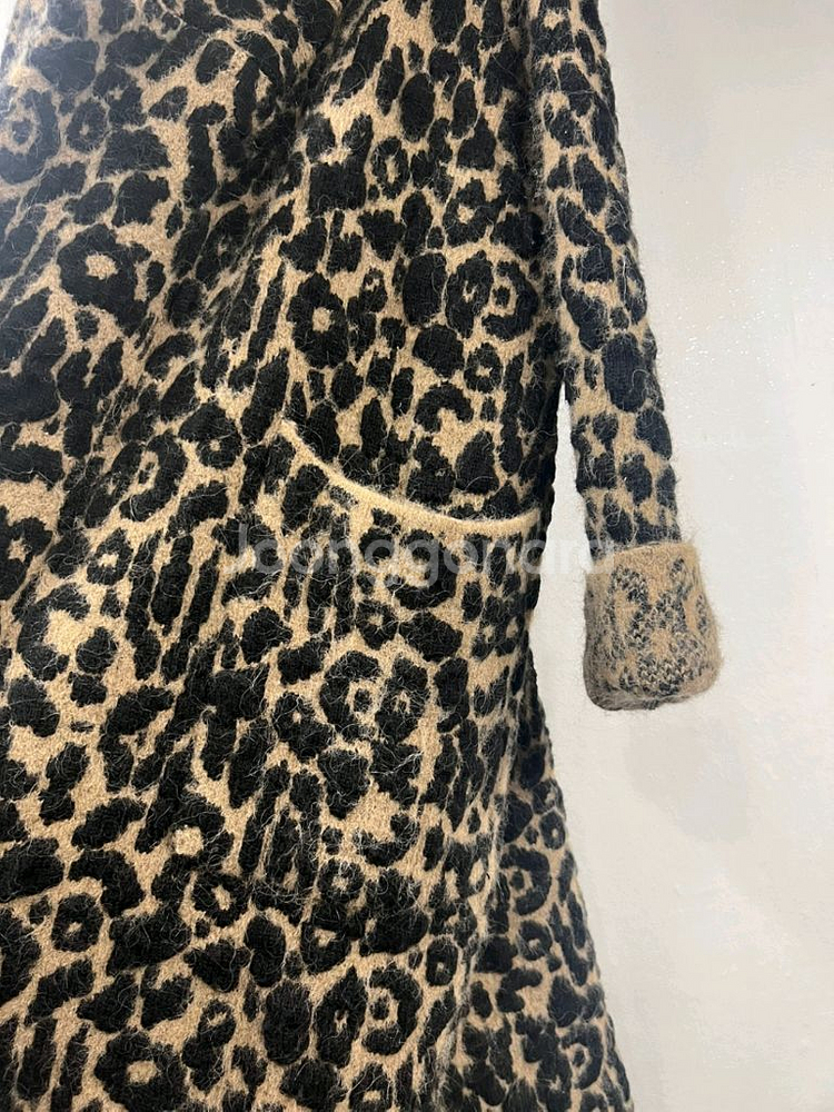 알파카 호피 롱코트--2