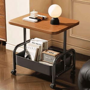 이동식 소파 침대 트롤리 원목 사이드테이블/ NUQ005 이미지