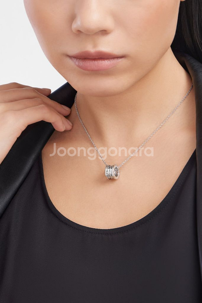 불가리 세이브더칠드런 실버 목걸이 풀박스 구성품 전부 있음--8