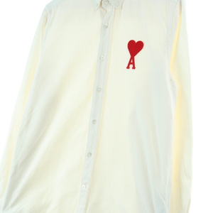 (L) 아미 셔츠 남방 옥스포드 빅하트 화이트 크림 이미지