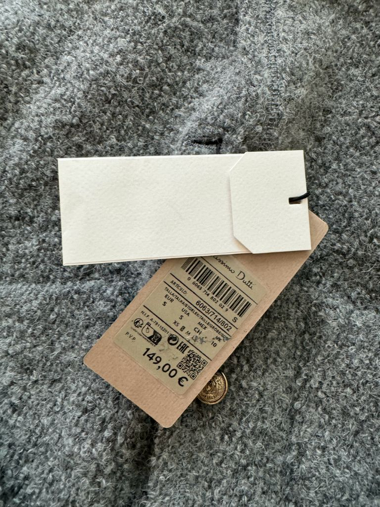 마시모두띠 부클자켓 s사이즈 그레이 새상품--5