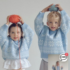 로아앤제인 눈꽃사슴 풀오버니트