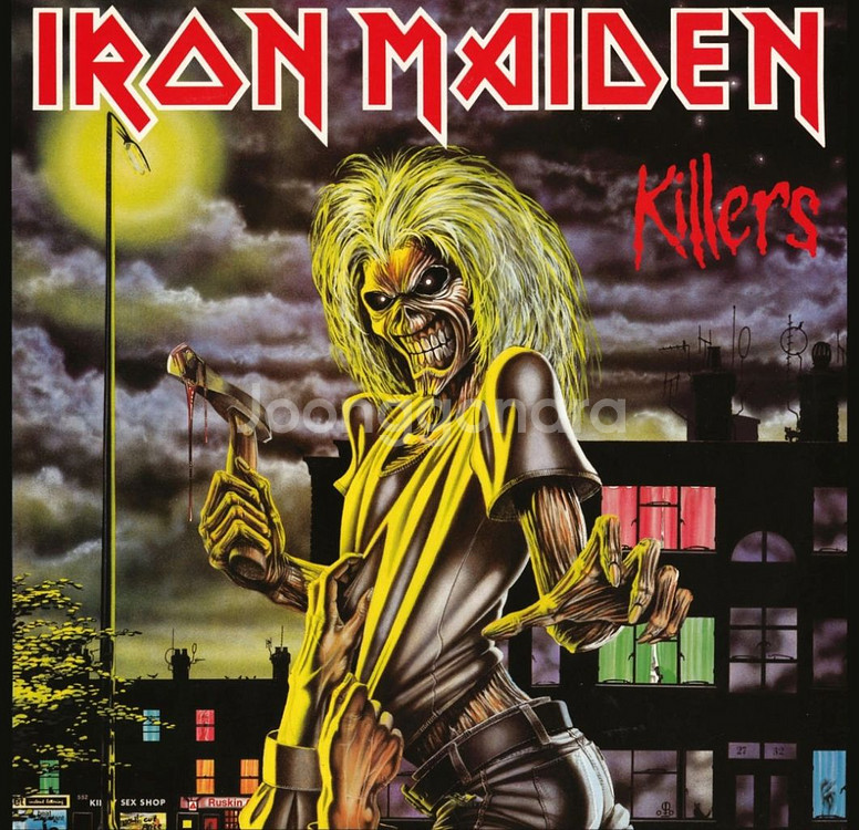 LP IRON MAIDEN 2집 KILLERS 유럽판--0