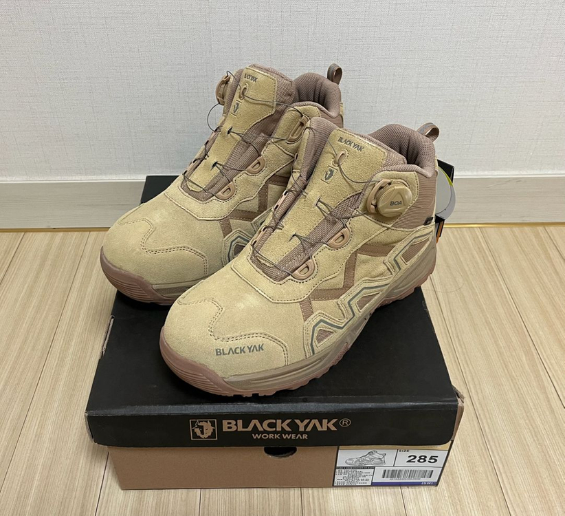 [새제품] [285] 블랙야크 논슬립 5인치 안전화 YAK-570D 베이지--1