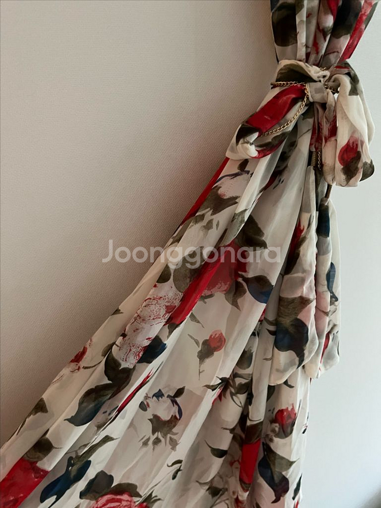 플로럴 패턴 휴양지 원피스--1