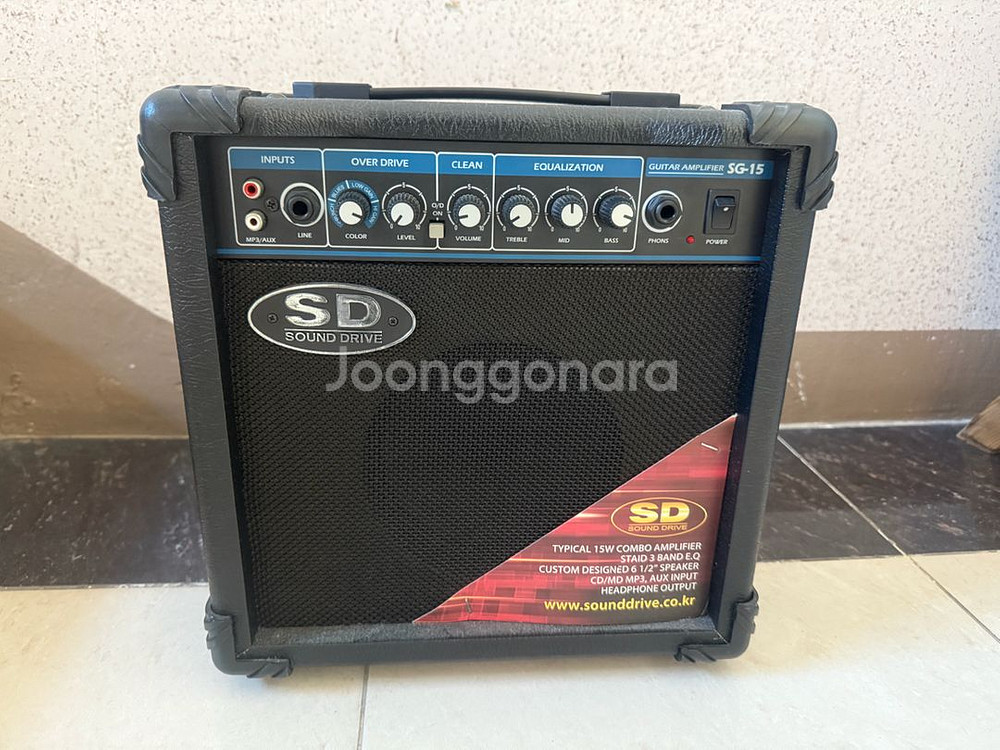 사운드 드라이브 SD SG-15 일렉기타 똘똘이 앰프--0